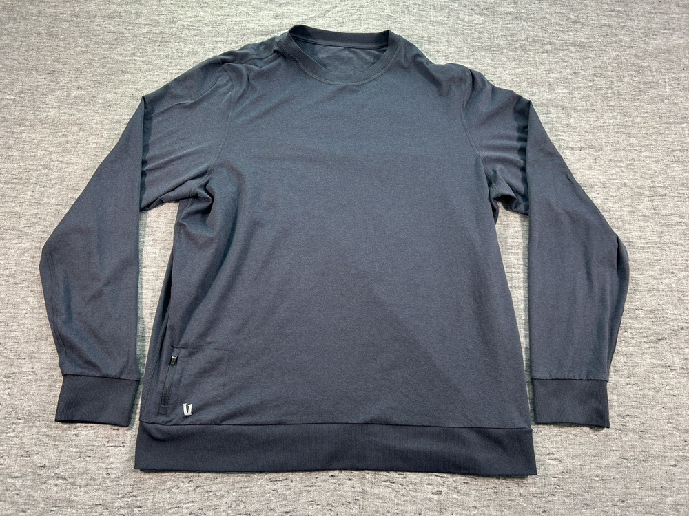 Vuori Ponto Performance Crew Mens Extra Large DreamKnit Sweatshirt Zip Pocket